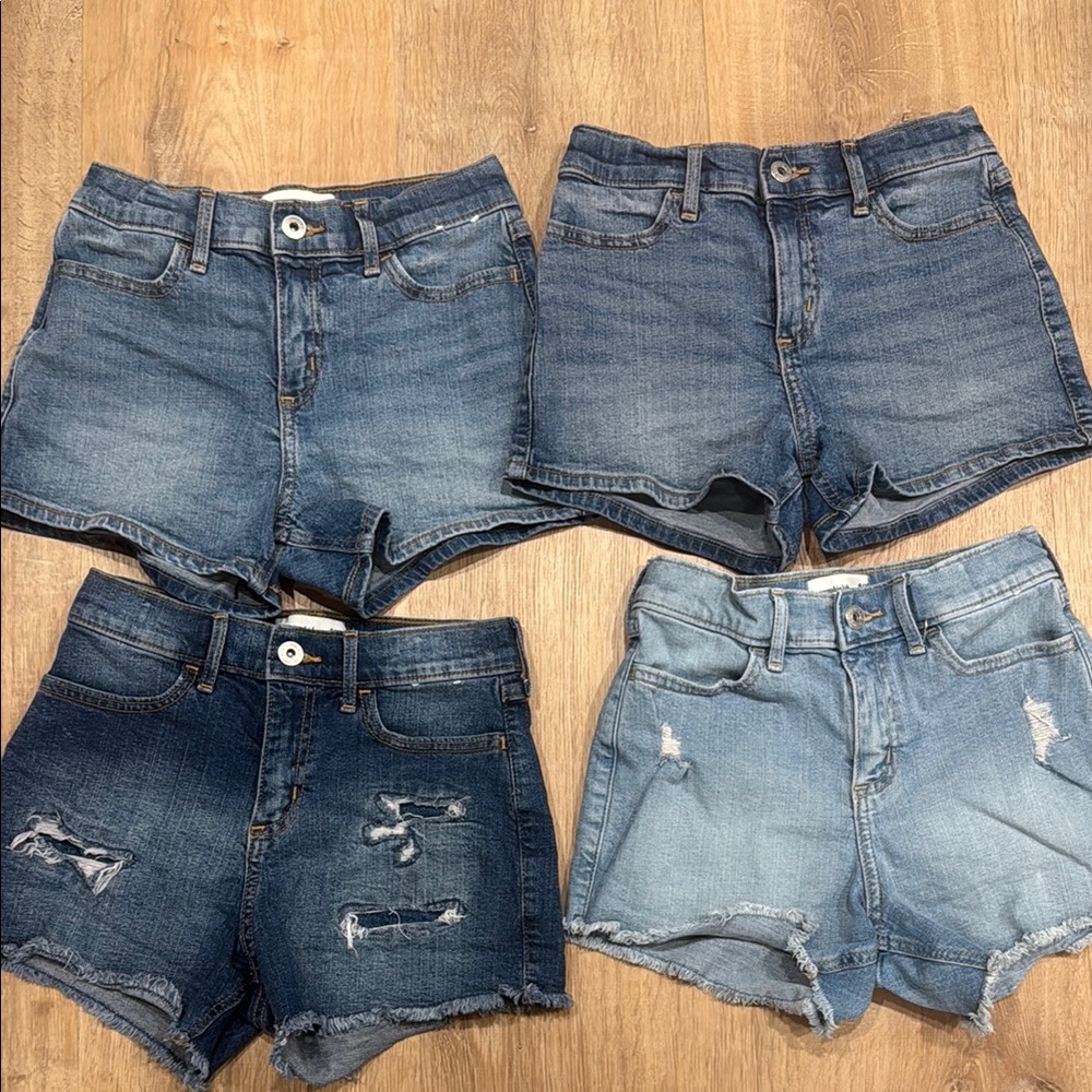 Abercrombie Kids High Rise Mini Mom Shorts 9/10
